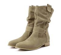 Dasongff Stivali da donna Mi-Caf Classici Stivali Western da donna comodi Stivaletti eleganti, verde, 35 EU