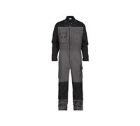 Dassy 100286-6471-M Cannes - Tuta bicolore con tasca al ginocchio, 245 g/m2, grigio cemento/nero, taglia M