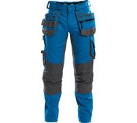 Dassy Arbeitshose wit Stretch, tasche per fondina e ginocchiere FLUX PESCO41 Blu azzurro/Anthracitgrigio 48