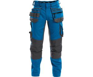 Dassy Arbeitshose wit Stretch, tasche per fondina e ginocchiere FLUX PESCO41 Blu azzurro/Anthracitgrigio 48