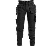 Dassy Arbeitshose wit Stretch, tasche per fondina e ginocchiere FLUX PESCO41 Nero 58/Lang