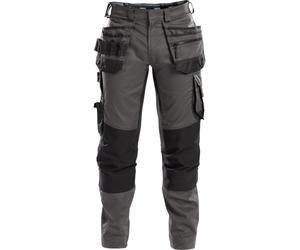 Dassy Arbeitshose wit Stretch, tasche per fondina e tasche per ginocchiere FLUX PESCO41 Anthrazitgrigio/nero 42