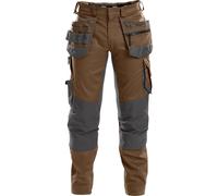 Dassy Arbeitshose wit Stretch, tasche per fondina e tasche per ginocchiere FLUX PESCO41 Clay brown/Anthracitgrey 56
