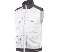 Dassy Faro PESCO61 gilet estivo bicolore bianco/grigio cemento 3XL