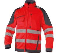 Dassy Giacca da lavoro ad alta visibilitàitOrlando PESCO74 Neonrosso/grigio cemento 3XL