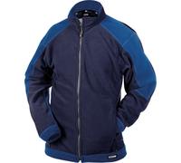 Dassy Giacca in pile bicolore Kazan PES16 blu scuro/Kornblu S