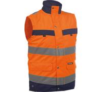 Dassy Gilet ad alta visibilità Bilbao PES70 Neonarancio/blu scuro L