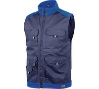 Dassy Gilet estivo bicolore Faro PESCO61 Blu scuro/Kornblu S