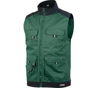 Dassy Gilet estivo bicolore Faro PESCO61 verde bottiglia/nero S