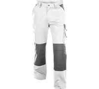 Dassy PESCO61 5414729034003 Pantaloni Da Lavoro Diritto, Uomo, 38 (83cm), Bianco/Grigio