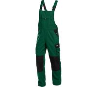 Dassy Lavoro bicoloreitsalopette wit tasche per ginocchiere Versailles PESCO61 verde bottiglia/nero 53/Kurz