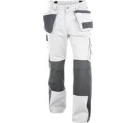 Dassy Lavoro bicoloreitshose conit tasche per fondina e tasche per ginocchiere Seattle PESCO61 Bianco/grigio cemento 44