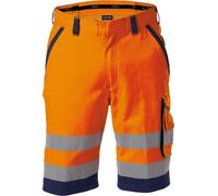 Dassy Pantaloncini ad alta visibilità Lucca PESCO74 Neonarancio/blu scuro 60