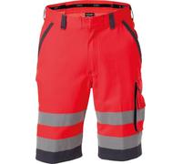Dassy Pantaloncini ad alta visibilità Lucca PESCO74 Neonrosso/grigio cemento 53