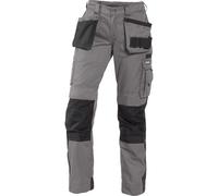 Dassy Pantaloncini da lavoro bicoloreitcon tasche a fondinait e tasche per ginocchiere da donna Seattle Women PESCO61 Grigio cemento/nero 32