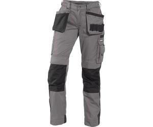 Dassy Pantaloncini da lavoro bicoloreitcon tasche a fondinait e tasche per ginocchiere da donna Seattle Women PESCO61 Grigio cemento/nero 34