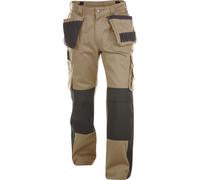 Dassy Pantaloncini da lavoro bicoloreitcon tasche per fondinait e tasche per ginocchiere Seattle PESCO61 Khaki/Nero 53