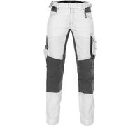 Dassy Pantaloni da pittore conit tasche elastiche e ginocchiere per donna Dynax Painters Donna PESCO41 Bianco/Anthracitgrigio 46