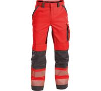 Dassy Pantaloni estivi ad alta visibilità wit Tasche per ginocchiere Odessa PESCO70 Neonrosso/grigio cemento 54