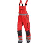 Dassy Salopette alta visibilità wit Tasche per ginocchiere Malmedy PESCO74 Neonrosso/grigio cemento 42