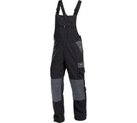 DassyitPantaloni bicolore con pettorina e bretelle wit Tasche per ginocchiere Versailles PESCO61 Nero/grigio cemento 52/Lang