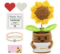DASUTA Set regalo per l'apprezzamento degli insegnanti, bambola e ricordi fortunati con supporto emotivo, decorazione da collezione per la casa e la scrivania, regalo di ringraziamento per insegnanti