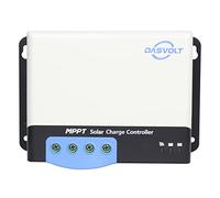 DASVOLT®, Regolatore di carica solare MPPT 50A 12V/24V Potenza in ingresso massima 660W/12V, 1320W/24V per batteria al litio, piombo-acido, sigillata per camper, roulotte, barche, yacht