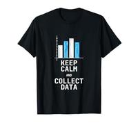 Data Analyst Keep Calm raccogliendo dati Digital Input Science Maglietta