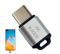 Data Blocker - Protezione della privacy USB-C, adattatore solo carica | Juice Jacking Hack Shield, strumento di ricarica veloce e sicuro, sicurezza tecnologica da viaggio, morsetto per schermo
