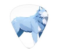 Data Breach Wolf - Set di 12 plettri per chitarra, sottili, medi e spessi, adatti per chitarra, basso, chitarra elettrica e ukulele