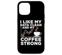 Data Clean Coffee Strong Data Scientist Analista Programmatore Custodia per iPhone 12/12 Pro