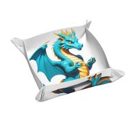 Data Dragon Firewall vassoio portaoggetti in pelle, portachiavi, monete, orologi, orecchini e altri accessori, un must per la casa