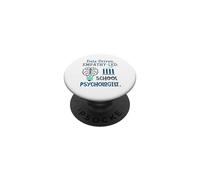 Data-Driven Empathy-Led School Psychologist Brain Graphic PopSockets PopGrip Adesivo