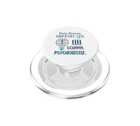 Data-Driven Empathy-Led School Psychologist Brain Graphic PopSockets PopGrip per MagSafe