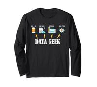 Data G usiness Intelligence Analytics Statistiche Umorismo Maglia a Manica