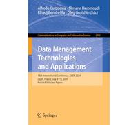 Data Management Technologies and Applications: 13th International Conference, DATA 2024, Dijon, France, July 9-11, 2024, Revised Selected Papers
