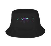 Data Mosquito Virus - Cappello parasole da pescatore con motivo virus, pieghevole e facile da riporre, un ottimo strumento per pesca, escursionismo, campeggio e vacanze al mare, colore: nero