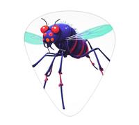 Data Mosquito Virus - Set di 12 plettri per chitarra, sottili, medi e spessi, adatti per chitarra, basso, chitarra elettrica e ukulele