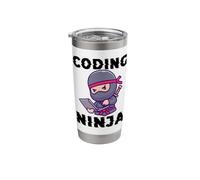Data Science Data Scientist Coding Ninja Carino Bicchiere termico in acciaio inox doppia parete
