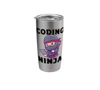 Data Science Data Scientist Coding Ninja Carino Bicchiere termico in acciaio inox doppia parete