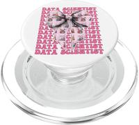 Data Scientist Science Graph Girl Coquette Bow Rosa PopSockets PopGrip per MagSafe