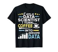 Data Scientist Science T-Shirt Caffè Macchina Apprendimento Regalo Maglietta