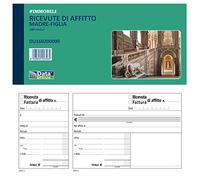 Data Ufficio Blocco 100 ricevute/fatture di affitto Madre-Figlia - 10x21,5cm - DU160200000