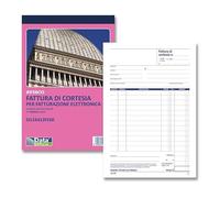 Data Ufficio Blocco fatture di cortesia - 33 Pagine - 3 copie - autoricalcanti - 21,5x14,8cm - DU16413FE00