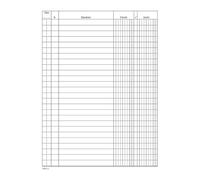 Data Ufficio DU133110000 Entrate Uscite Registro con 100 Pagine, 240mm x 170mm, Bianco