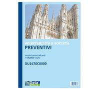 DATA UFFICIO - DU1670C0000 - Blocco preventivi e ordinativi per banchetti - 50-50 copie autoric. - f.to 29,7 x 21,5 cm - DU1670C0000 - Data Ufficio - 90897 - Conf. da 1 Pz. - DU1670C0000