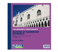 DATA UFFICIO - DU1674C9600 - Blocco buoni d'albergo 960 tagliandi numerati - autoric. - 10 tagliandi-pag. - 21 x 19,5 cm - Data Ufficio - 102544 - Conf. da 5 Pz. - DU1674C9600