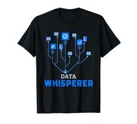 Data Whisperer Data Scientist Analytics Statistica Umorismo Maglietta con Stampa Grafica Economica