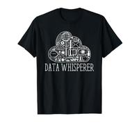 Data Whisperer Data Scientist Analytics Statistica Umorismo Maglietta con Stampa Grafica Economica