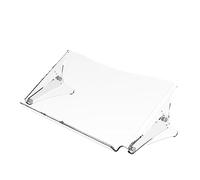 Dataflex Addit ErgoDoc® Porta Documenti - Regolabile 400, Acrilico trasparente, Portadocumenti adatto anche per libri, cartelle fino al formato A3, Regolabile, Capacità di carico 6 kg, Spazio per tastiera